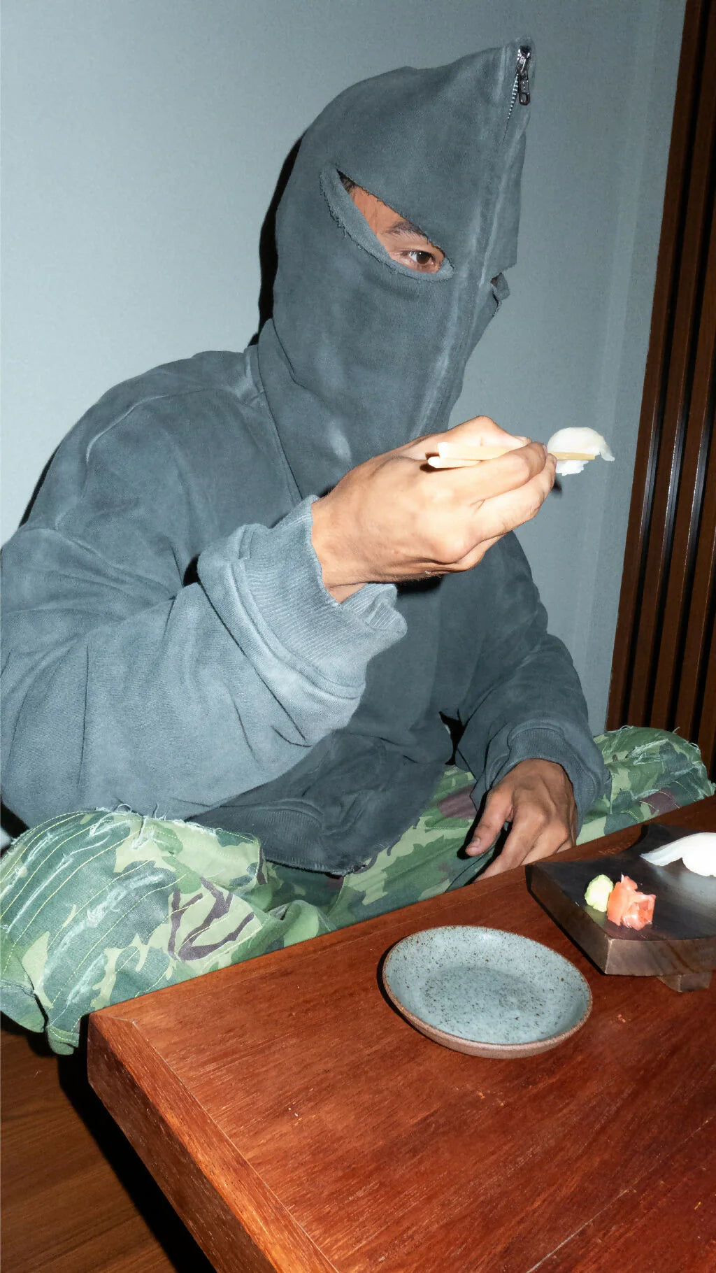 Full Zip Asphalt Hoodie