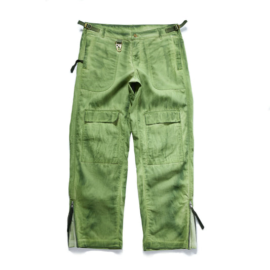 Green Faded Ripstop Pants