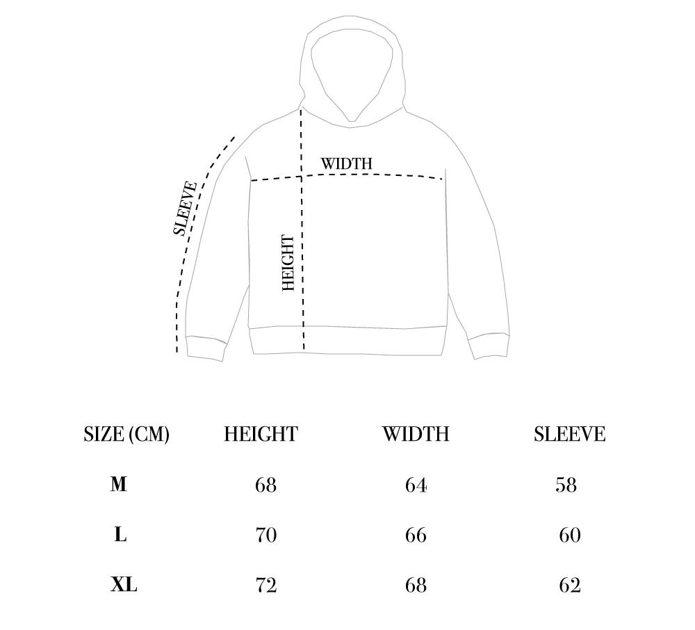 Faded Blue Double Zip Waffle Hoodie